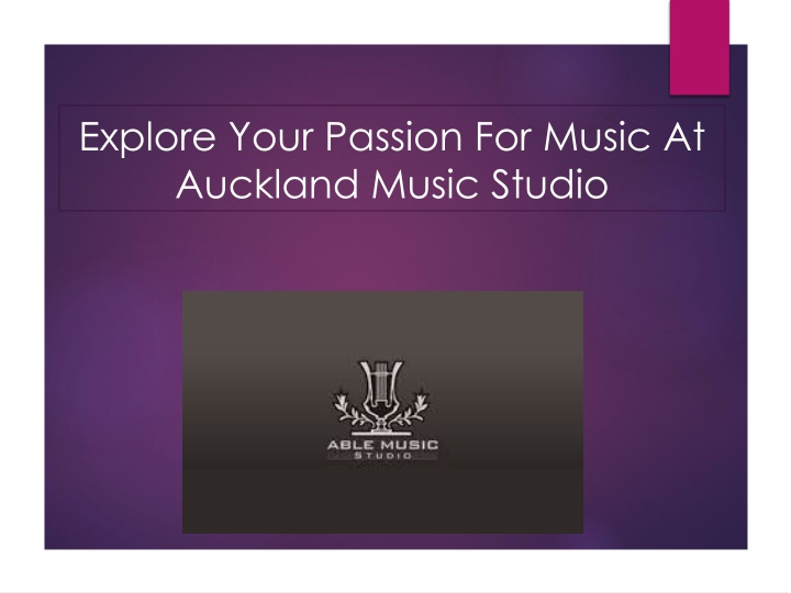 explore your passion for music at auckland music studio