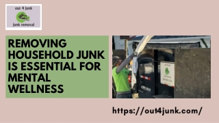 removing household junk is essential for mental