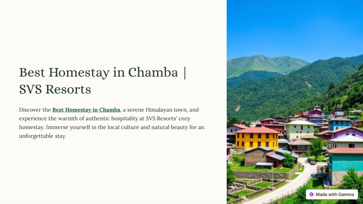 best homestay in chamba svs resorts