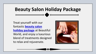 Beauty Salon Holiday Package