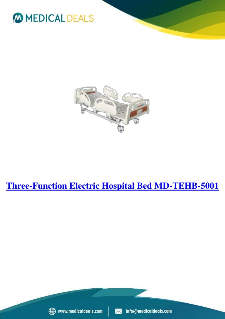 three function electric hospital bed md tehb 5001