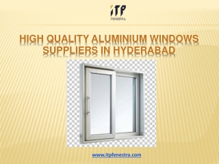 High-Quality Aluminium Windows Suppliers in Hyderabad