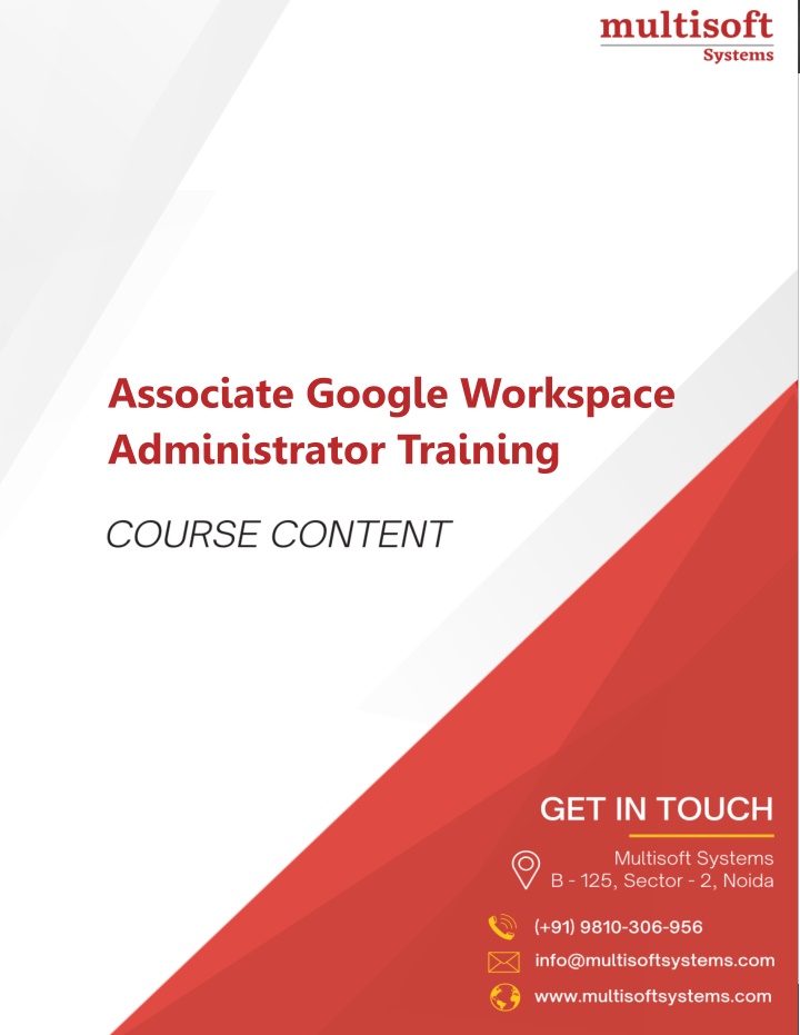 associate google workspace administrator training