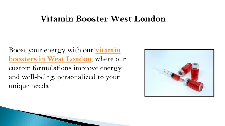 vitamin booster west london