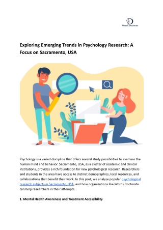 Exploring Emerging Trends in Psychology Research_ A Focus on Sacramento, USA