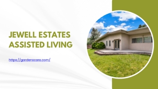 Jewell Estates Assisted Living | Quality Care for Seniors