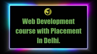 web development course with placement in delhi