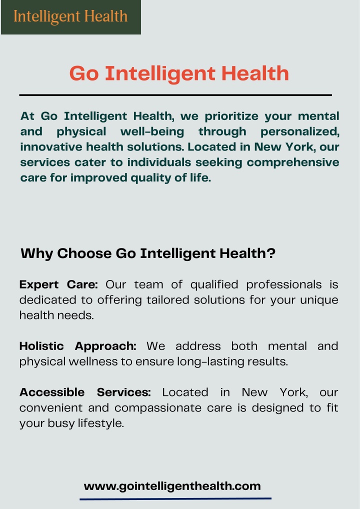 go intelligent health