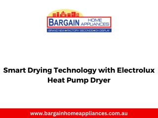 Smart Drying Technology with Electrolux Heat Pump Dryer