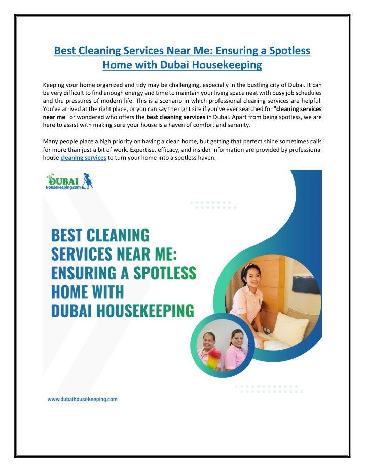 best cleaning services near me ensuring