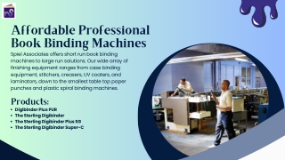 The Best Machine Binding Solutions - Spiel Associates