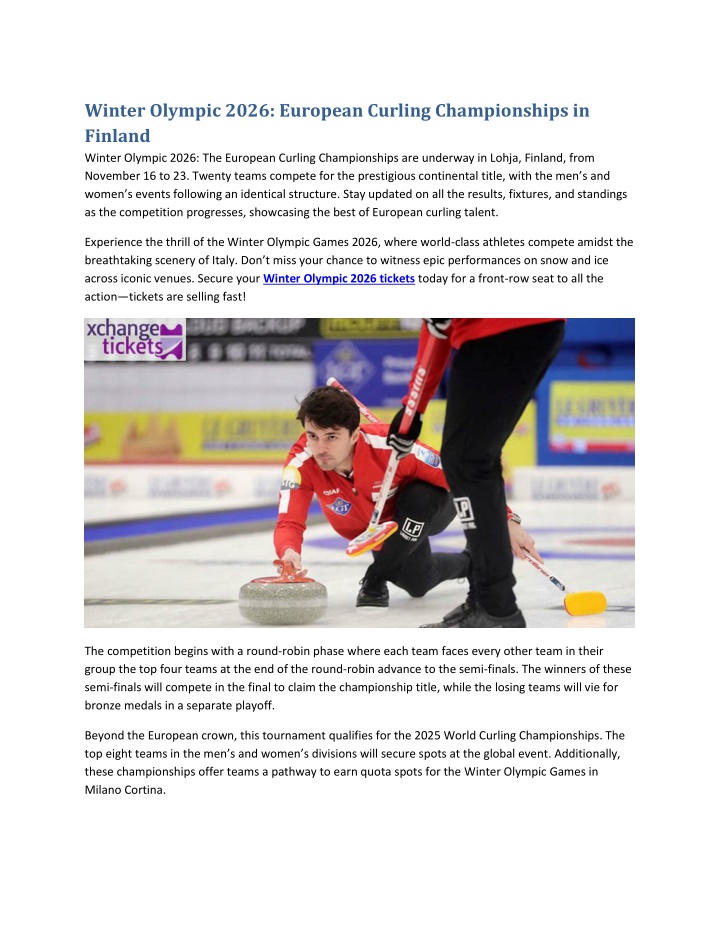 winter olympic 2026 european curling