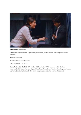 JAB WE MET