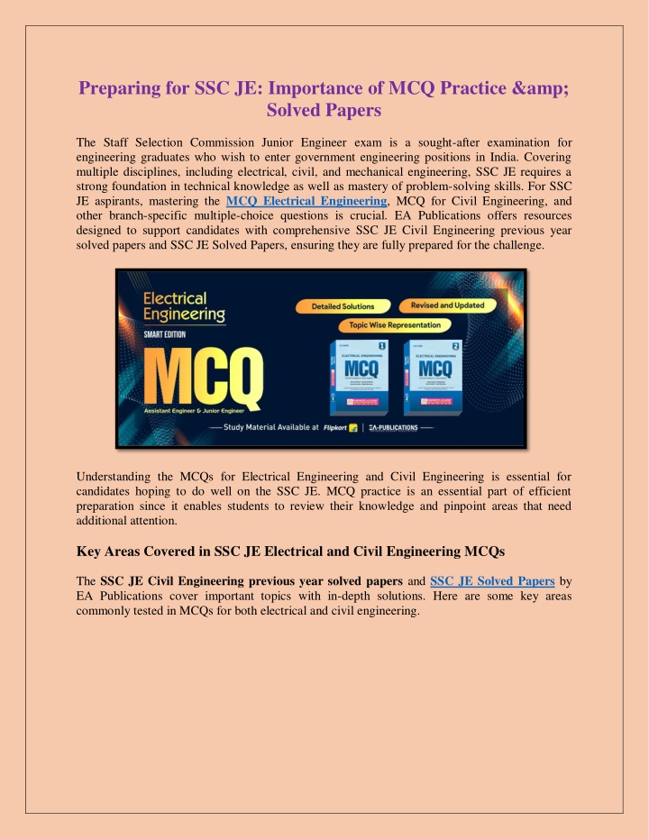 preparing for ssc je importance of mcq practice