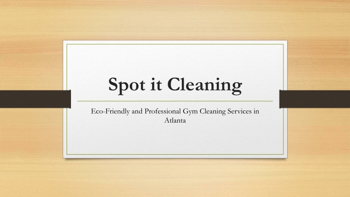 spot it cleaning