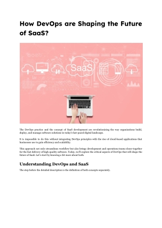 How DevOps are Shaping the Future of SaaS