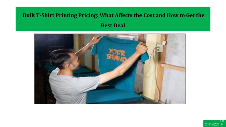 bulk t shirt printing pricing what affects the cost and how to get the best deal