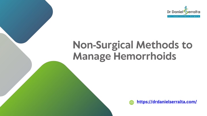 non surgical methods to manage hemorrhoids