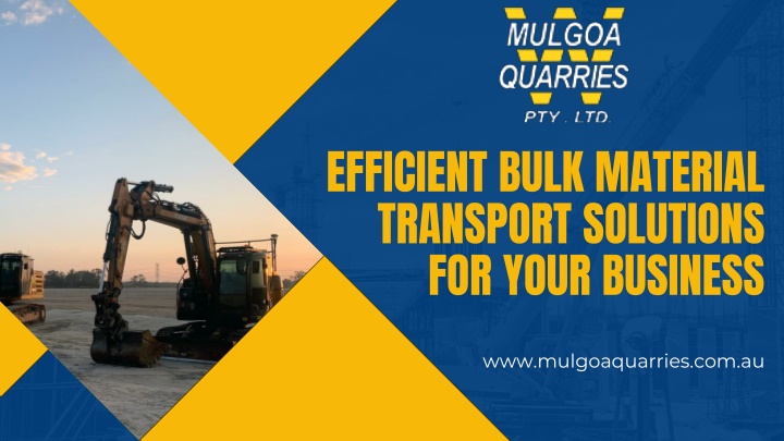 efficient bulk material transport solutions