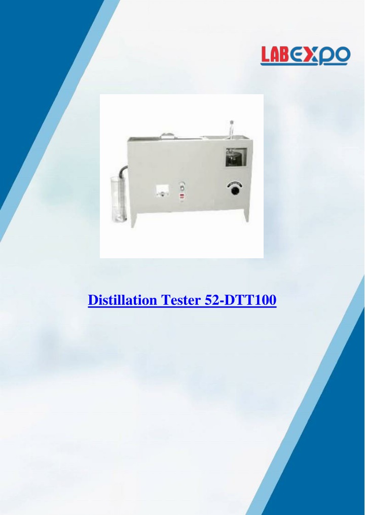 distillation tester 52 dtt100