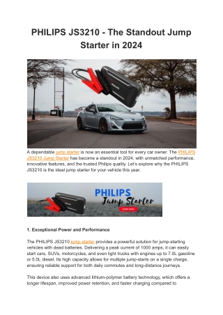 philips js3210 the standout jump starter in 2024