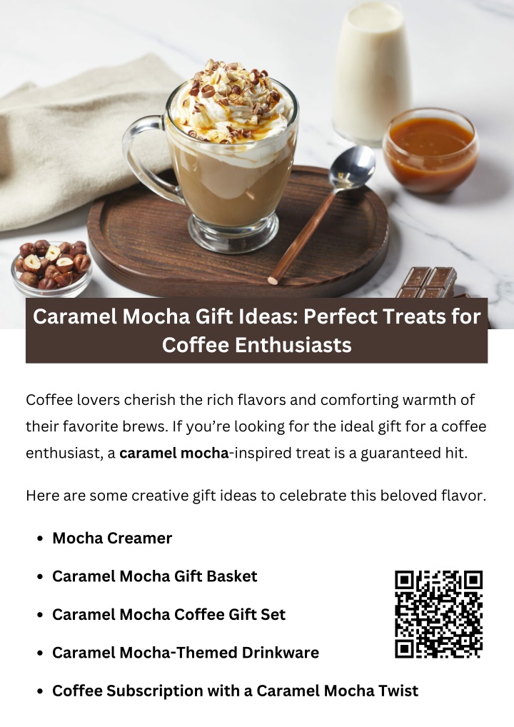 caramel mocha gift ideas perfect treats