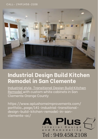 Industrial Design Build Kitchen Remodel in San Clemente