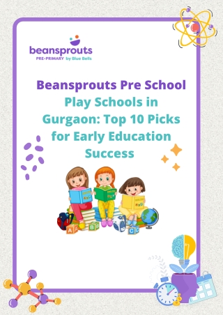 Play Schools in Gurgaon Top 10 Picks for Early Education Success