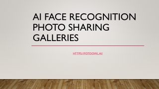 AI Face Recognition Photo Sharing Galleries