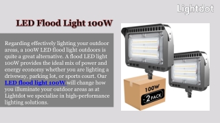 led flood light 100w