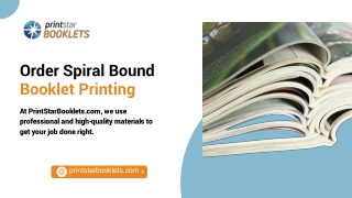 Order Spiral Bound Booklet Printing