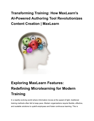 transforming training how maxlearn s ai powered
