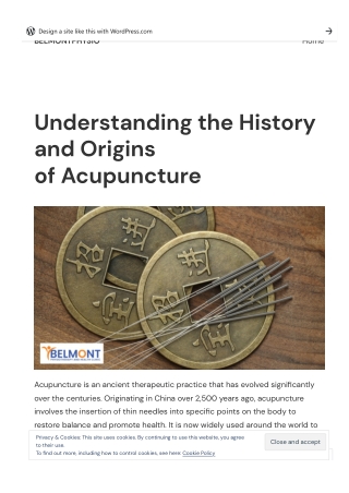 Understanding the History and Origins of Acupuncture