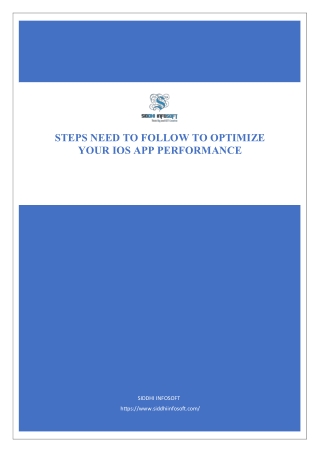 steps need to follow to optimize your