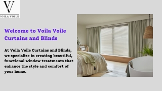 Voila Voile Curtains and Blinds – Elegant Window Solutions for Every Home