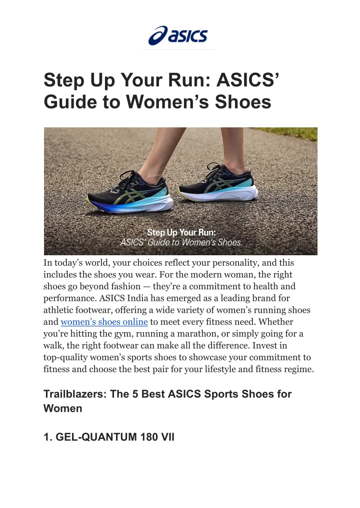 step up your run asics guide to women s shoes