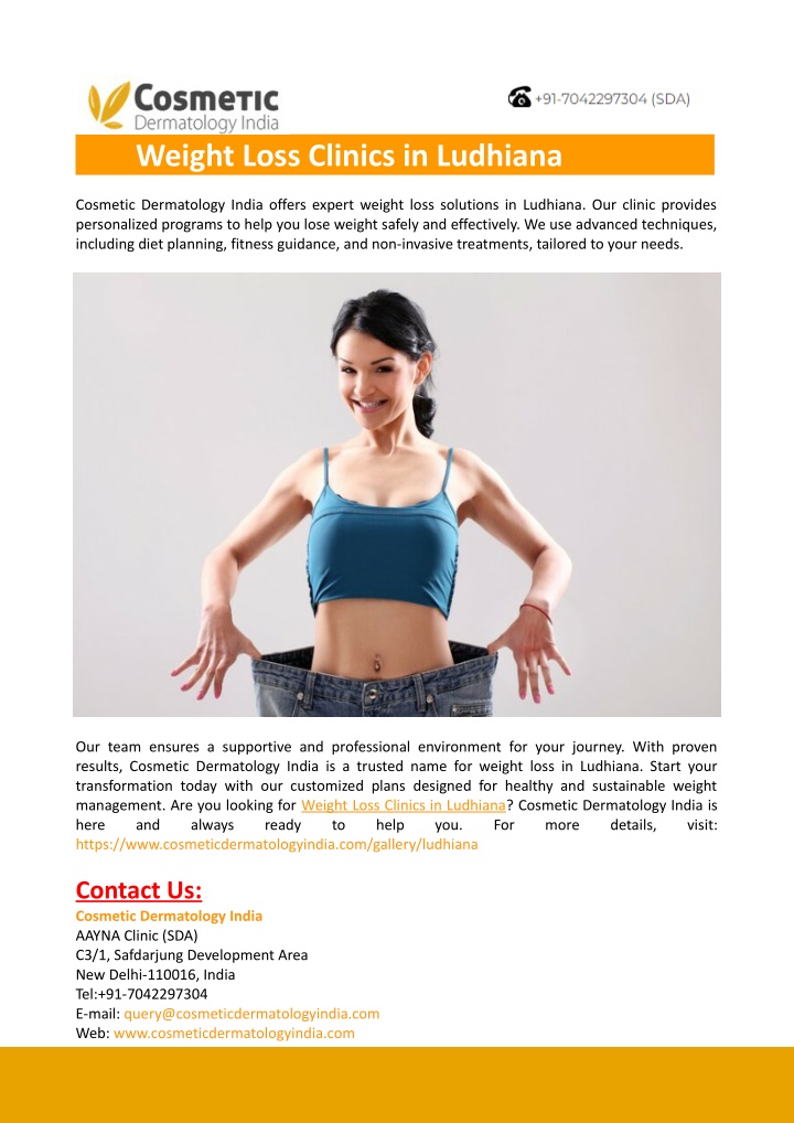 weight loss clinics in ludhiana