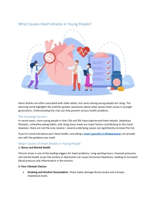 what causes heart attacks in young people