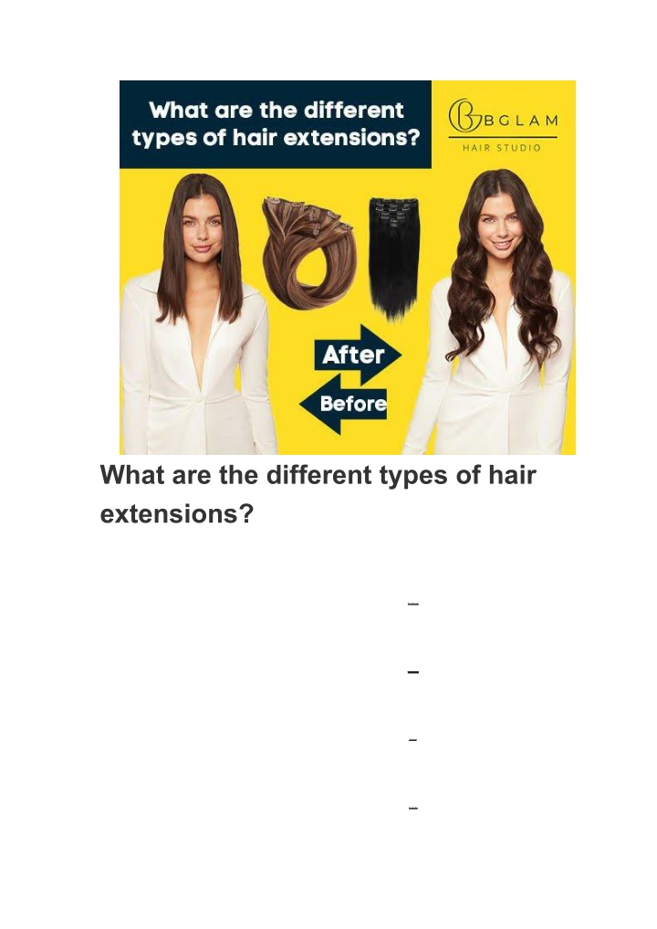 what are the different types of hair extensions