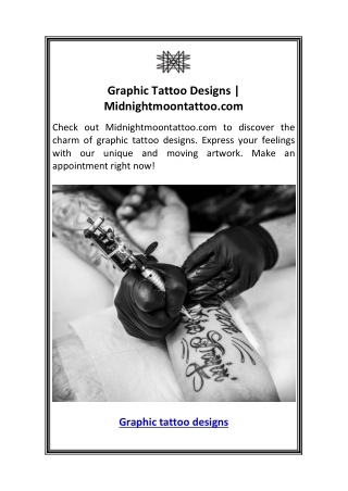 Graphic Tattoo Designs  Midnightmoontattoo.com