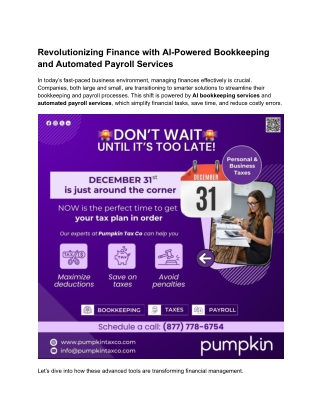 revolutionizing finance with ai powered