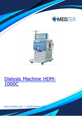 dialysis machine hdm 1000c