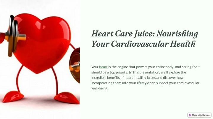 heart care juice nourishing your cardiovascular