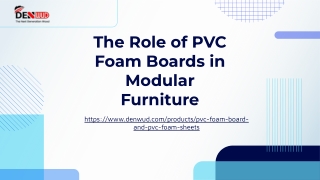 The Role of PVC Foam Boards in Modular Furniture