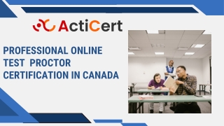 professional online test proctor certification