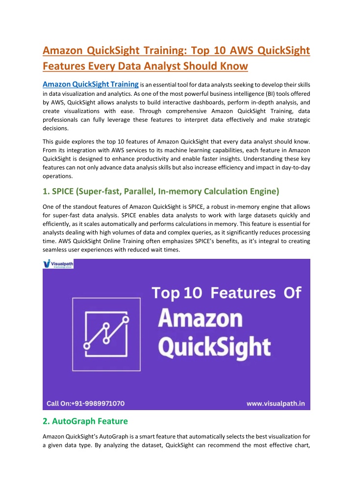 amazon quicksight training top 10 aws quicksight