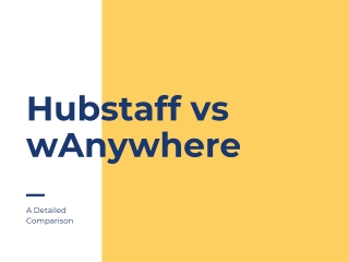 hubstaff vs wanywhere