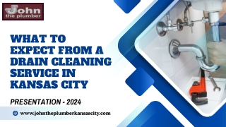 What to Expect from a Drain Cleaning Service in Kansas City