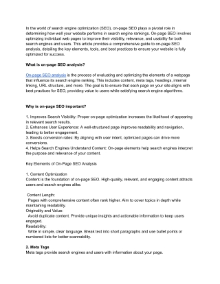 in the world of search engine optimization