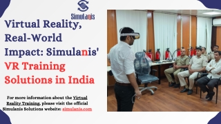 Virtual Reality, Real-World Impact Simulanis' VR Training Solutions in India